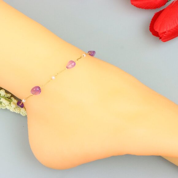 Handmade Anklet – A Stylish Choice for Women, Thoughtful Gift Idea, EVCH1238 - Picture 7 of 9